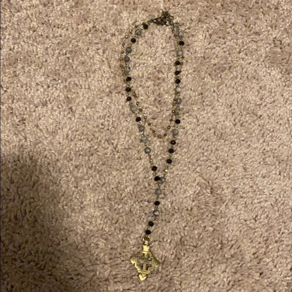 Rosary bead necklace